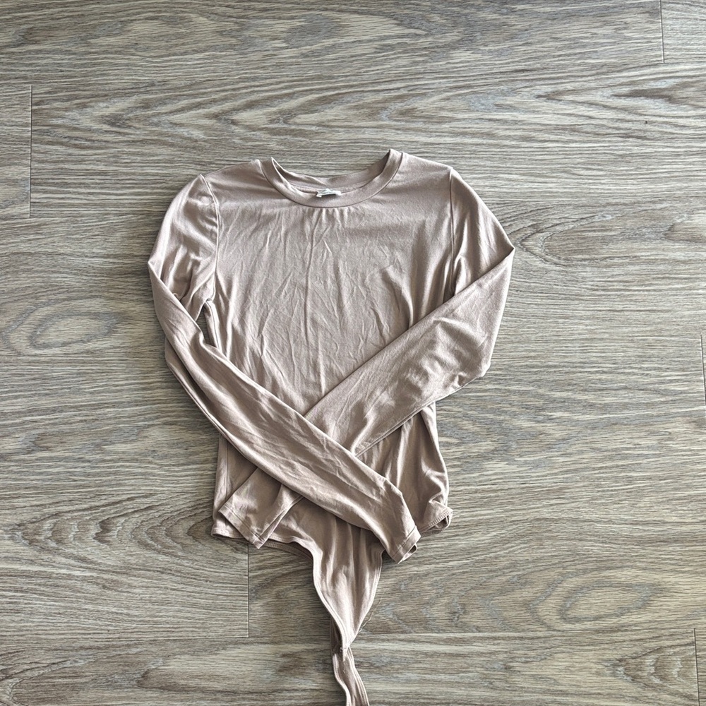 Wilfred Beige Long Sleeve Top